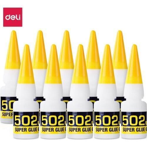 5Pcs Instant Quick-drying Cyanoacrylate Adhesive Strong Bond Fast Leather Rubber Metal 8g Office Supplies 502 Super Glue