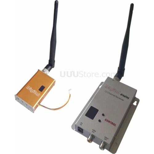 5000mW 5W Miniature FPV Video Sender 1.2G 1200Mhz Audio Video Wireless Transmitter and Receiver 30km LOS Long Distance
