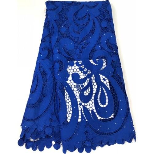 African Lace Fabric High Quality Eyelet Guipure Lace Water Soluble Lace Holiday Dress Sewing R4003
