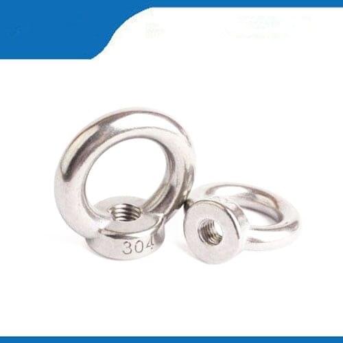 Free shipping 20Pcs/Lot M5 304 Stainless Steel Lifting Eye Nut Ring Shape Nuts 20Pcs/Lot eye nuts CPC131 with good quality
