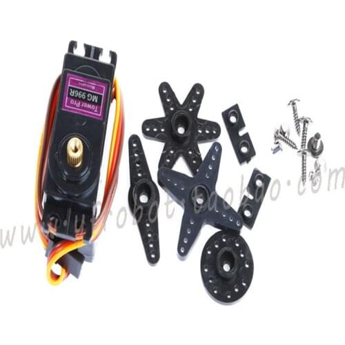 Large torque metal gear steering gear MG996R standard servo robot accessories