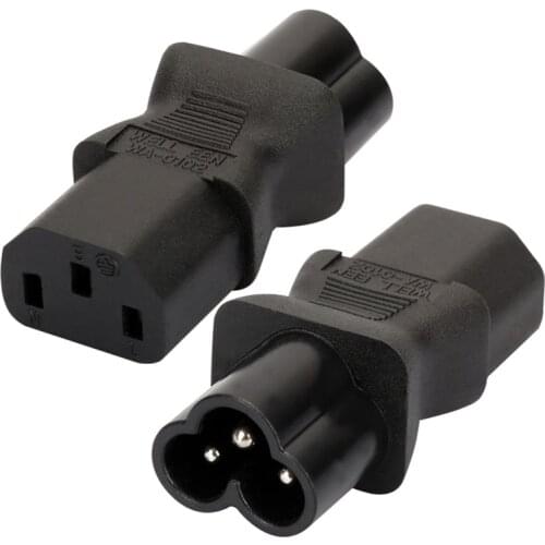 C6-C13 Power Adapter IEC320 C13 To IEC320 C6 Connector Converter Male To Female Socket Chassis Server Conversion Plug