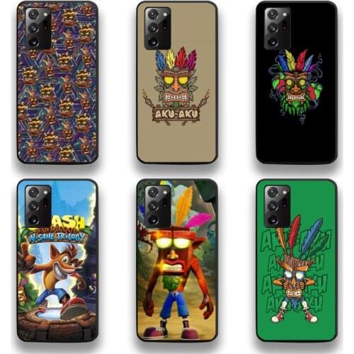 Crash Bandicoot Aku Aku Phone Case For Samsung Galaxy Note20 ultra 7 8 9 10 Plus lite M51 M21 M31 J8 2018 Prime