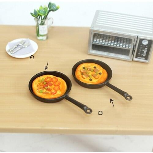 Children Kids Kitchen Pizzas For 1:12 Dollhouse Toys Miniatures Simulation Foods