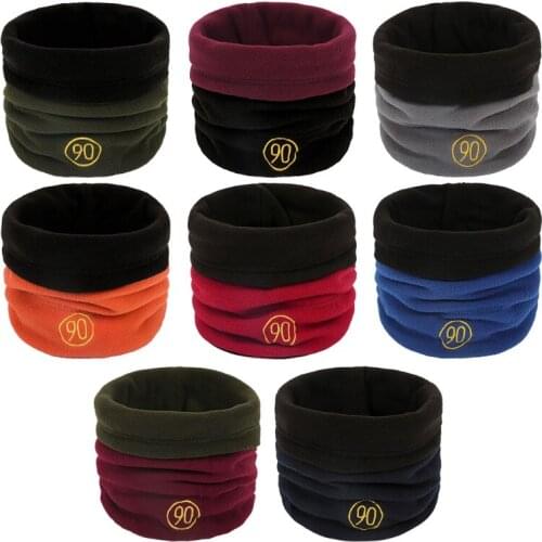 Men Women Winter Faux Fleece Neck Gaiter Warmer with Drawstring Windproof Face Mask Infinity Circle Scarf Reversible Skull