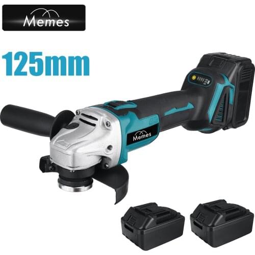 Electric Angle Grinder Machine Brushless Cordless 125mm 21V Grinding Cutting Metal Polisher Rechargeable DIY Power Tool