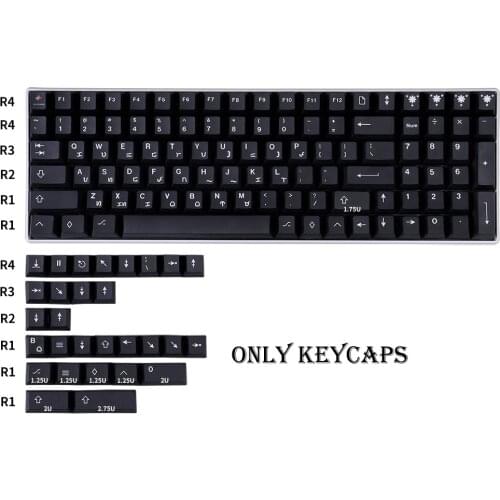 PBT Baybayin Keycap 128-Key Cherry Profile DYE-SUB Keycap Is Suitable For Cherry MX Switch Mechanical Keyboard