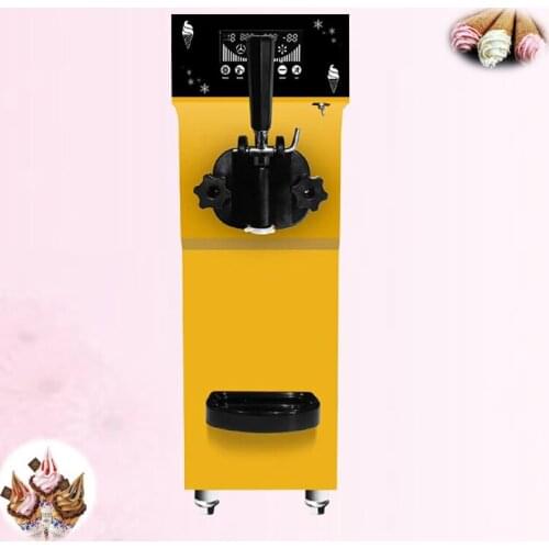 Commercial Ice Cream Machine For Ice Cream Single Head One Click Cleaning Stainless Steel Ice Cream Making Machine