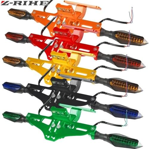 Motorcycle License Plate Bracket Licence Plate Holder Frame Number Plate for SUZUKI GSX-R GSX-S750 GSX-S GSX 650F 750 1000 1400