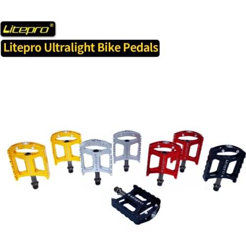 Litepro Folding Bike QR Pedals Ultralight Aluminum Pedals For MTB Road Bike Sealed Bearing Non-slip Bicycle Pedal For Brompton