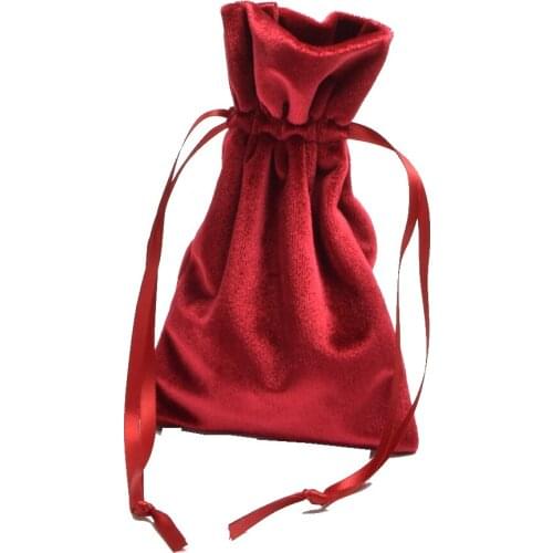 Medieval Witch Wizard Pouch Bag Party Cosplay Velvet Tapestry Vintage 18cm x 12cm