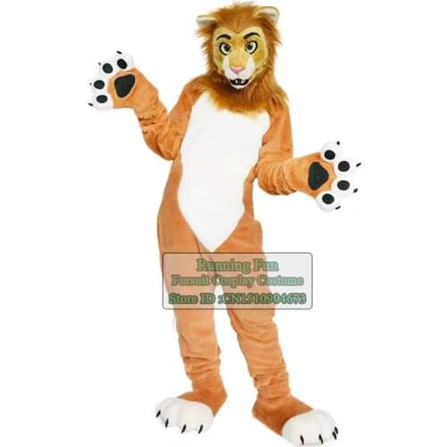 Lovely Lion Pig Furry Wolf Fox Mascot Costume Animal Dog Fursuit Halloween Adult Cartoon Character Cosplay Suit For Party