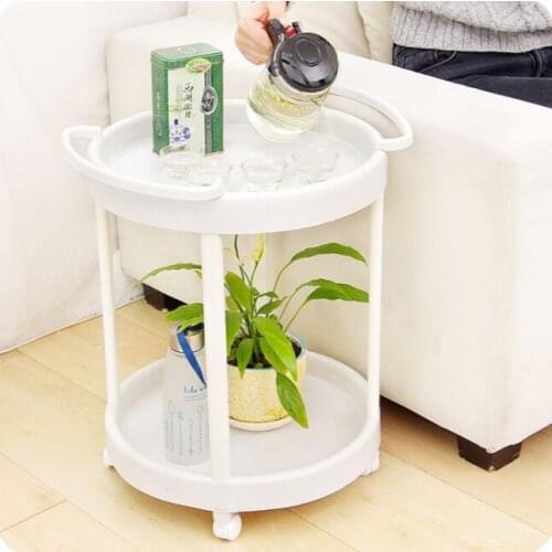 Multifunctional Finishing Shelf Double Layer Plastic Storage Rack