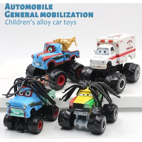 Set Disney Pixar Car 3 Lightning McQueen Jackson Storm Mack Uncle Truck 1:55 Diecast Metal Car Model Toy Boy Christmas Gift