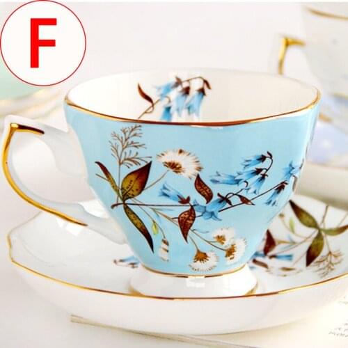 Coffee cup set European bone china English style afternoon tea set coffee cup saucer