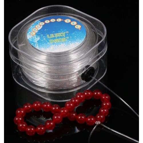 High Quality DIY Crystal Beading Stretch Elastic Thread Cord with Box Transparent Clear Round Beading Wire String Jewelry Making