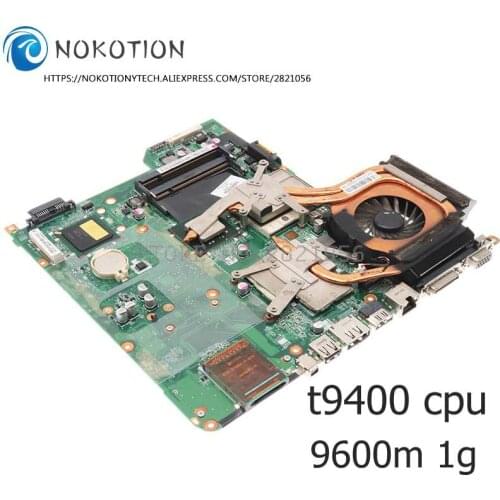NOKOTION 482870-001 504641-001 For HP DV5 DV5-1000 Motherboard T9400 CPU+Heatsink Instead of 482324-001 502638-001 506070-001
