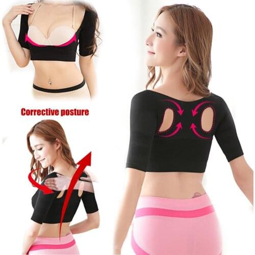 Newly Women Arm Shaper Shoulder Back Support Underwear Corset Kyphosis Correction Control Slimmer Girdle Body Shaper