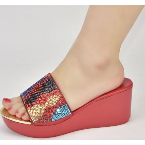 New Arrival Italian Women Wedding Shoes Decorated with Rhinestone Plus Size Women Shoes 42 Wedding Shoes for Women Bride