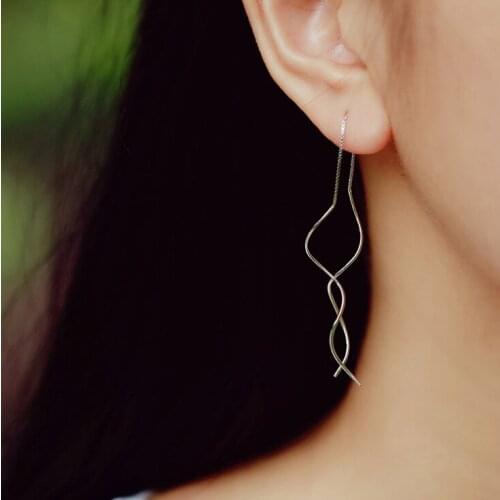 New Arrivals Korean Style Lines Earrings For Women Lady Bridal Earrings Girls Gifts Pendientes Brincos 2021