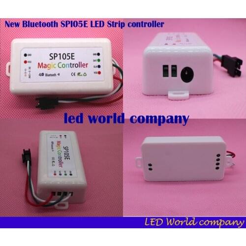 New Bluetooth SPI LED controller, for many kinds of IC pixels lights(WS2801 WS2811 LDP6803 SK6812 WS2812B pixel Strip SP105E)