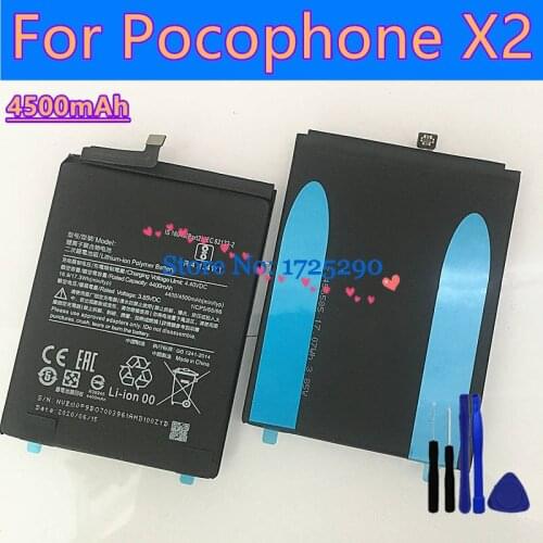 New high qulity 4500mAh Battery For Pocophone X2 poco X2 + Tools
