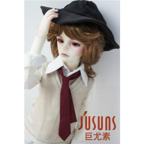 JD075 1/4 BJD wigs SD Smooth Cut doll wigs 7-8inch synthetic mohair toy wig doll accessories