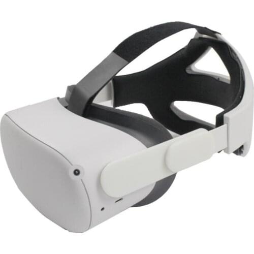 Adjustable Head Strap Replacement VR Headband for Oculus Quest 2 Adjustable VR Head Strap Replacement PU Leather Foam Pad