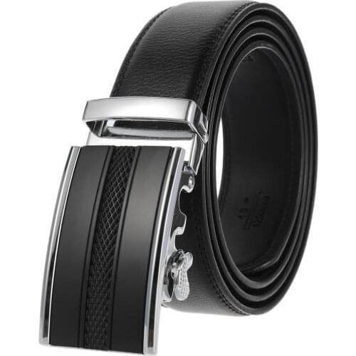 PATEROY Designer Belts Men High Quality [New Order] new fast automatic buckle belt leather belt men belts Cinturones Hombre