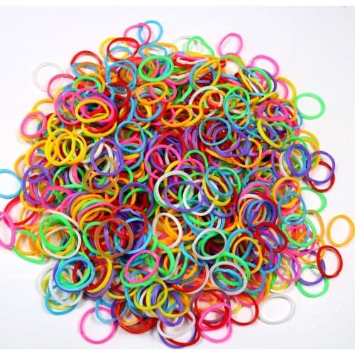 200pcs Pet Puppy Dog Cat Hair Bows Colorful Rubber Bands Colored Top Elastic for Dog Grooming Bows Accessories Pet Products
