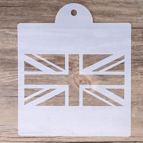 15 cm DIY Craft Layering The Union Flag Stencil For Wall Painting Scrapbooking Stamping Album Decorative Embossing Paper Cards