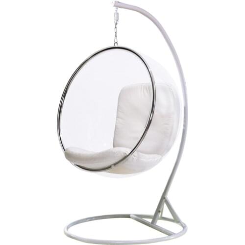 TT Yuanmao Outdoor Swing Transparent Glass Ball Glider Hanging Birds Nest Hanging Basket Home Indoor Bubble Chair