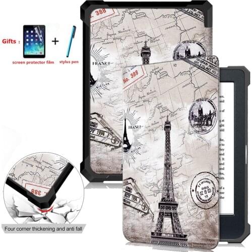 Colorful printed Smart case For Kobo Nia 2020 E-reader 6 inch Slim Magnetic PU leather Cover with Auto Wake Sleep