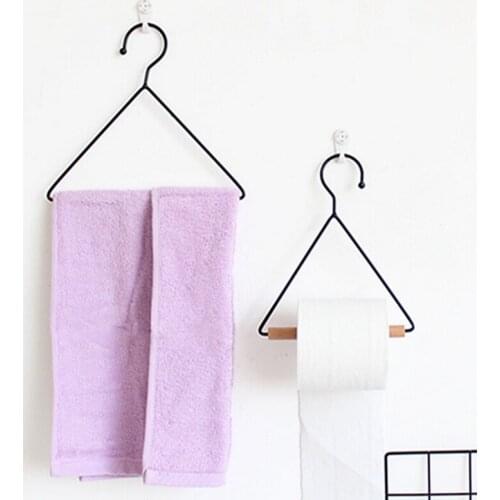 Bathroom Towel Rack Japanese Triangle Household Simple Wall-Mounted Storage Rack Multipurpose Cabinet Organize Hanger