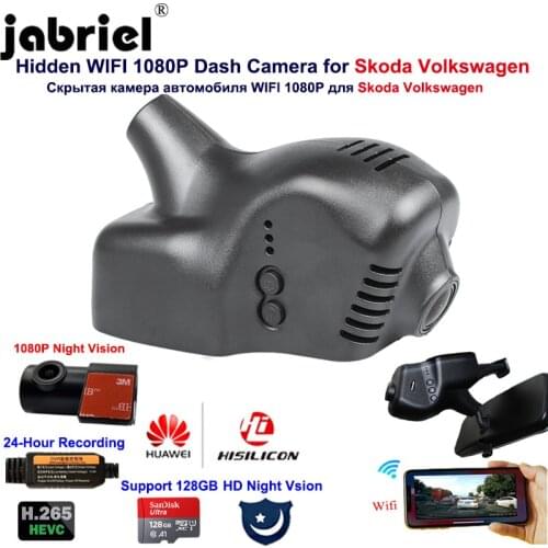 WIFI 1080P Dash Cam Car DVR for Skoda octavia rapid octavia fabia kodiaq superb Karoq Volkswagen Tiguan Polo Passat Touran golf