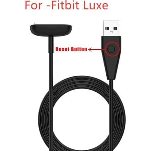 50cm/100cm Smart Bracelet Charger SmartBand Charging Cable USB Chargeable Adapter With Reset Button for-Fitbit Luxe SmartBand