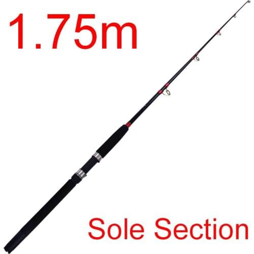 1.75m Sole Section Load 30-50Lbs 600g Slow Jigging H Carbonfiber Ocean Fishing Rod Tip Butt 4-22mm Bait 200-1000g Line PE 3.0-12
