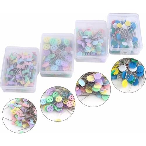 100Pcs Stainless Steel Dressmaking Pins Embroidery Patchwork Pins Accessories Tools Sewing Marker Needle DIY Sewing Accessories