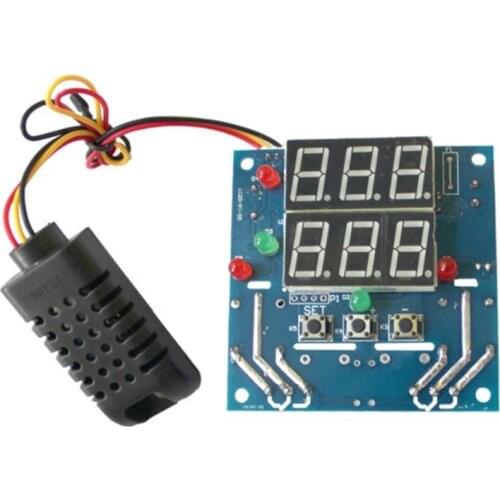 12V Intelligent Temperature Humidity Controller Relay AC/DC Adjustable Control Thermometer Hygrometer AM2301 Sensor