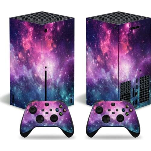 2021 Cloudy Pattern For Xbox Series X Skin Sticker For Xbox Series X Console and 2 Controllers Gamepad Vinyl Skin Sticker Decal