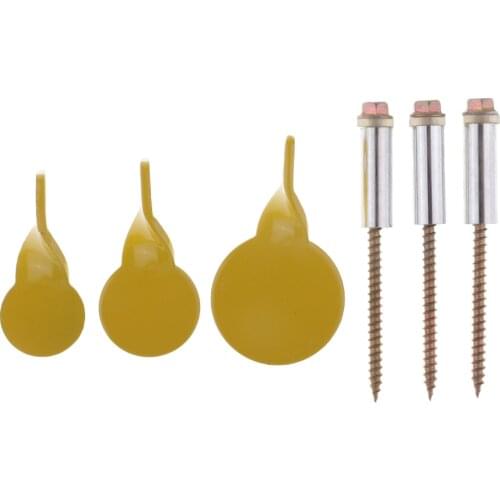 3x Stainless Steel Spinner Target Shooting Target Mixed Size Wall Tree