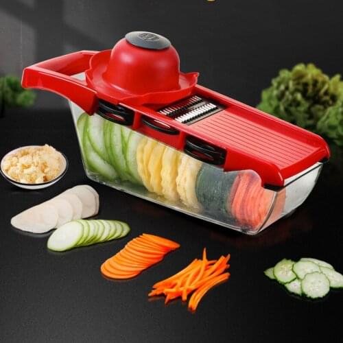 6-blade Multi-function Cutter Grater for Vegetables Mandoline Peeler Carrot Fruit Cutting Kitchen Gadget Grater Vegetable Cutter