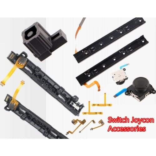 For Nintend Switch Accessories NS Joy-Con Controller SL SR Button Key Flex Cable Slider Rail for NX Switch Joystick 3D Analog