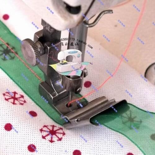 Industrial sewing machine accessories flat car taped strip press foot adjustable whole steel