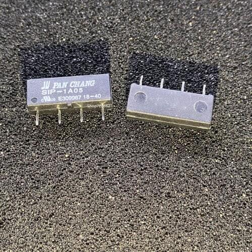 Free Shipping 50Pcs/lot New Original PAN CHANG Reed Relay SIP-1A05 5V miniature 4 pin single in-line normally open