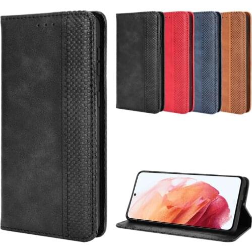 PU Leather with Card Pocket Plain Flip Case for Samsung Galaxy A12 5G A32 A52 A51 A21S A31 S21 Ultra S20 FE Funda