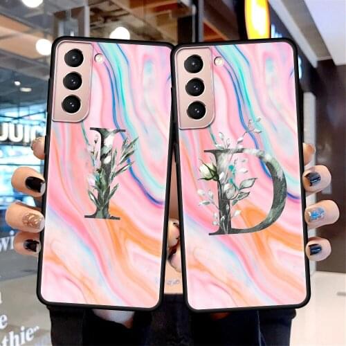 Black Coque For Samsung Galaxy S20 FE S21 Ultra 5G S10 Plus + S9 S8 S10e Mobile Cases Capa English Letters Of Hot New Products