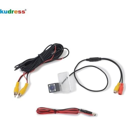 For Peugeot 206 207 306 307 308 406 407 5008 Car Rear View Camera Backup Reverse Rearview Parking Camera CCD 4 LED Night Vision