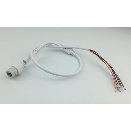 LAN cable for CCTV IP camera board module DC 2.1mm * 5.5mm RJ45 plug 10/100Mbps Copper Line 0.6m