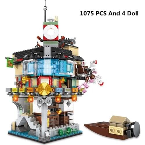 City of Ninja Airjitzu Smaller Version In Stock Diy Building Blocks Bricks Compatible Toy for Kids Gift Assembling MOC